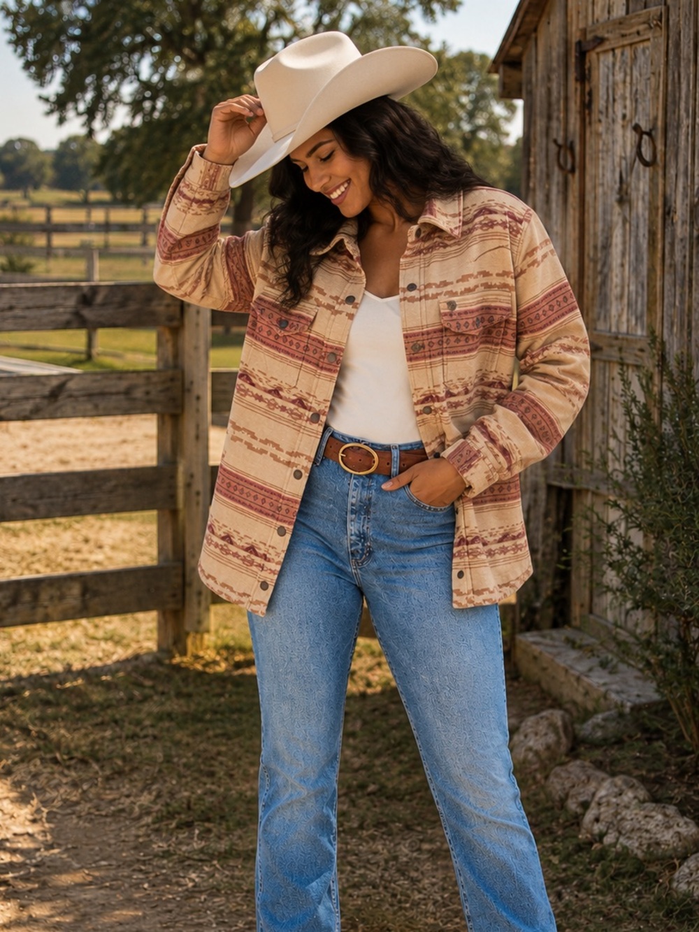 Wrangler Retro Quilt Lined Shacket Jacquard Print XL NWT